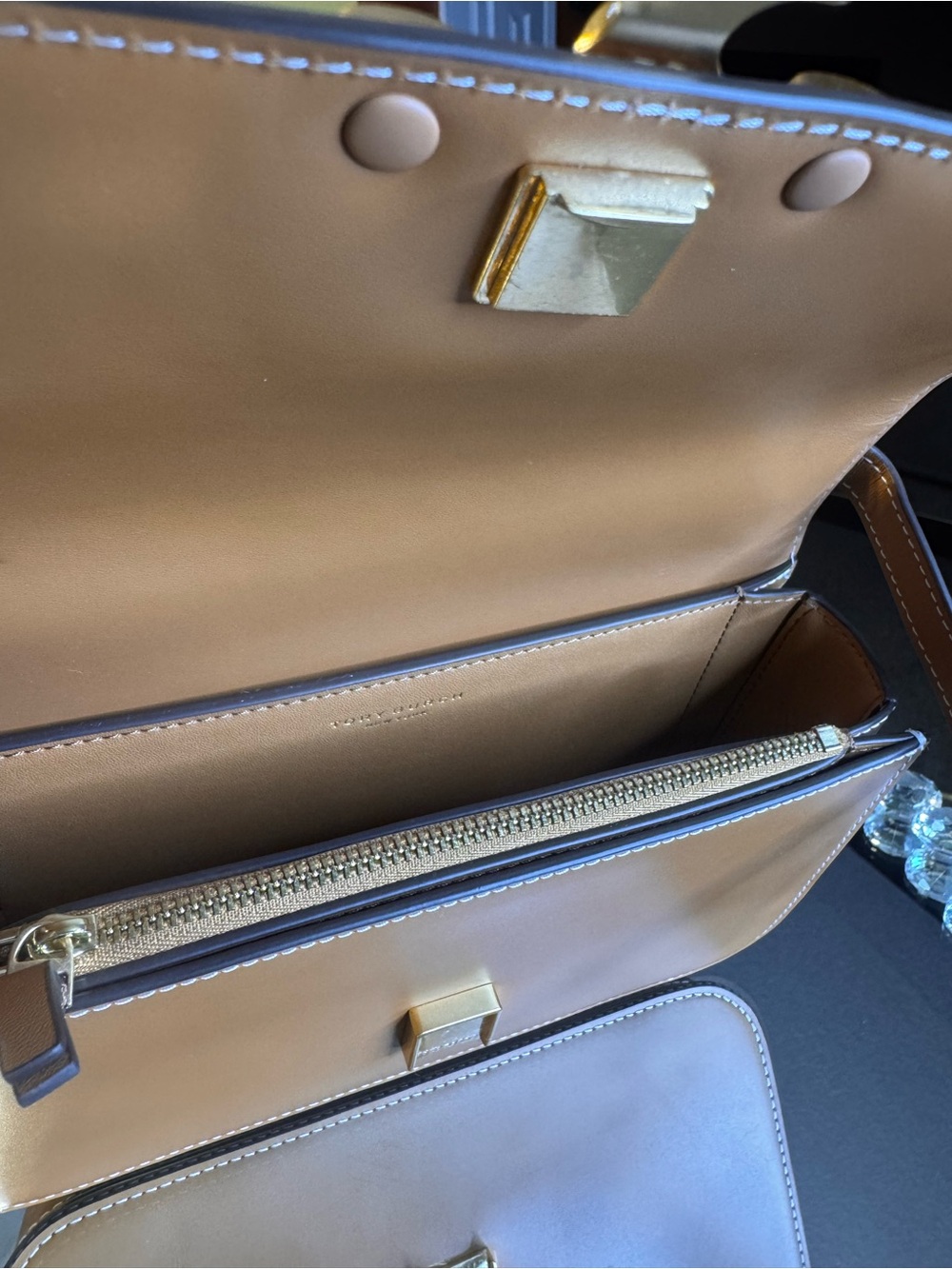 Eleanor Small Leather Straw Convertible Shoulder Bag - Picture 12 of 13